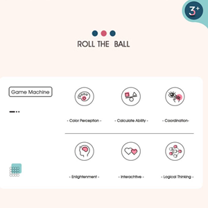 بازی آموزشی رولینگ توپ آبی Roll the ball -اسباب بازی